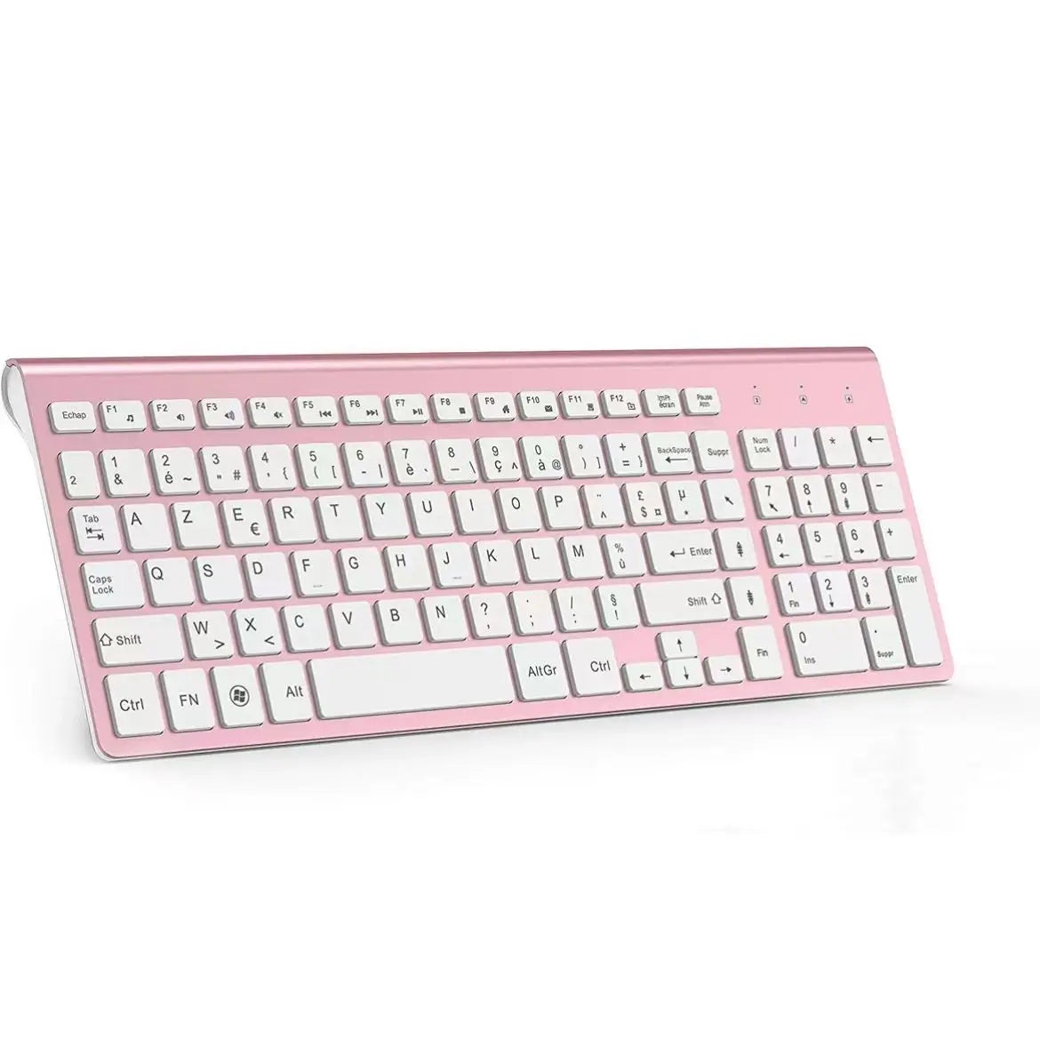 Leise kabellose Tastatur mit 2400 DPI