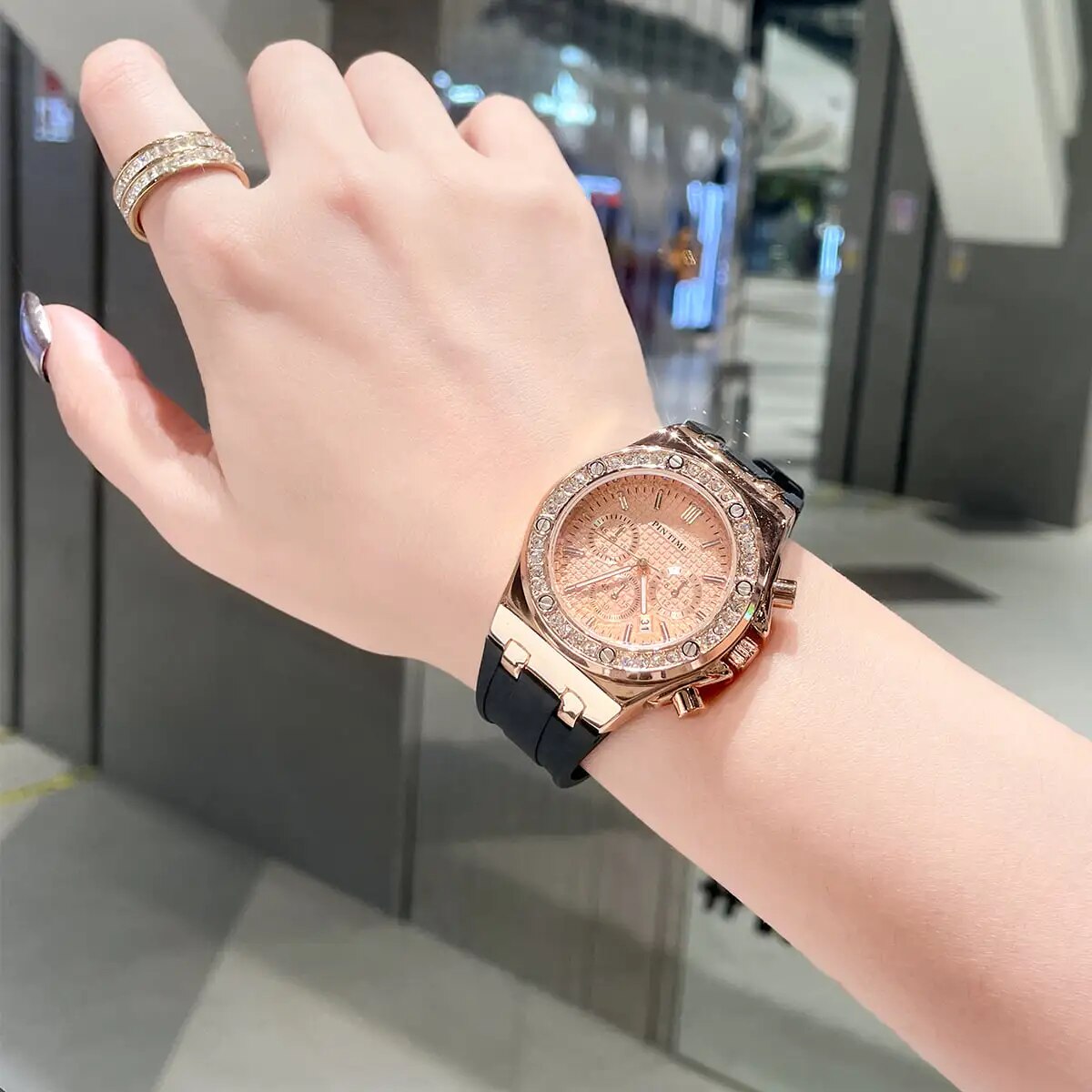 Waterproof Clock Silicone Strap Sport Quartz Watch