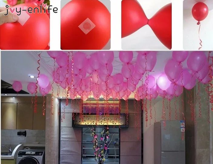 Adhesivos de pared con globos y puntos de pegamento
