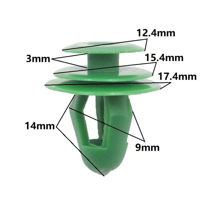 Auto Door Panel Clips Fixing Fastener 9mm