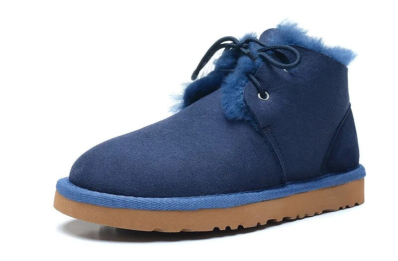 Sheepskin Leather Natural Fur Snow Boots