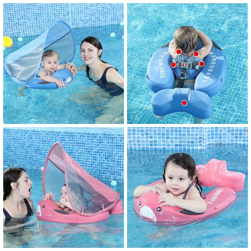 Toddler Non-Inflatable Buoy Swim Trainer Lying