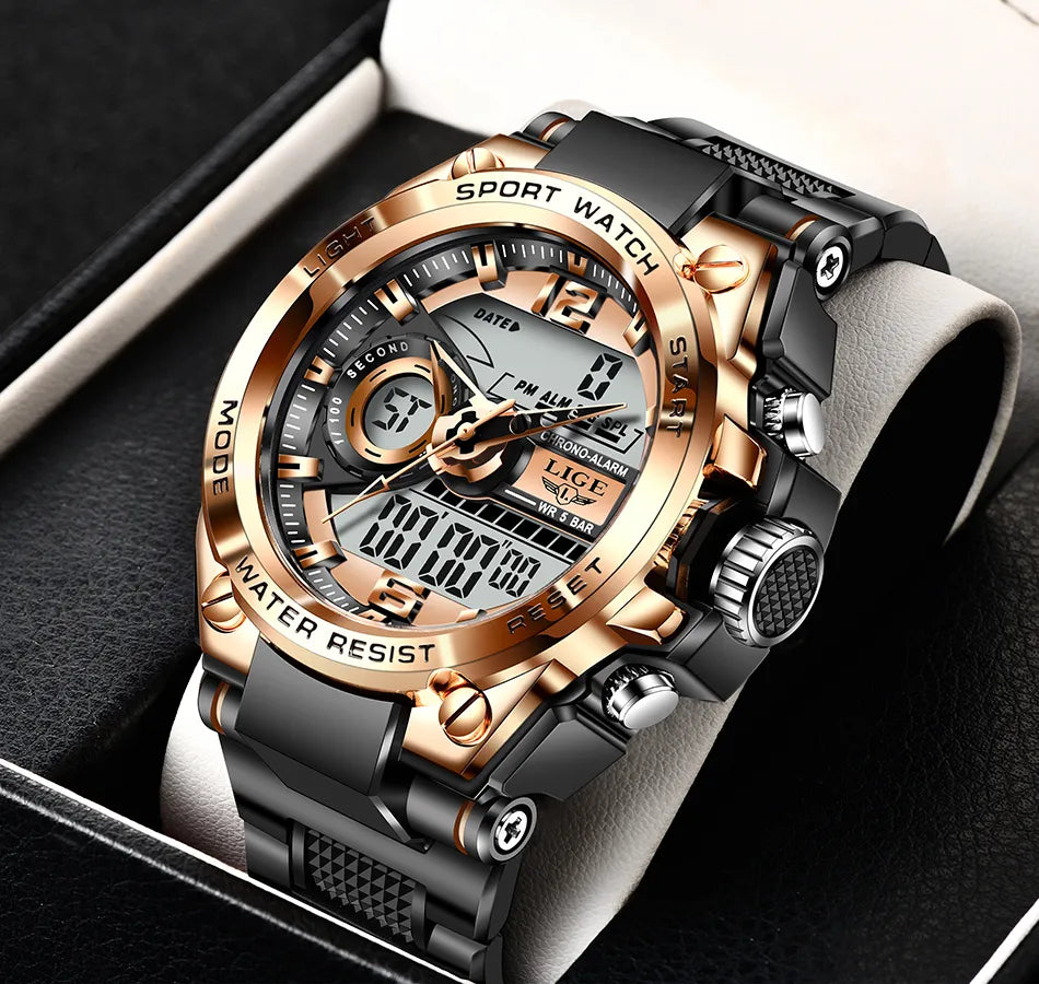 Quartz Digital Waterproof Watch