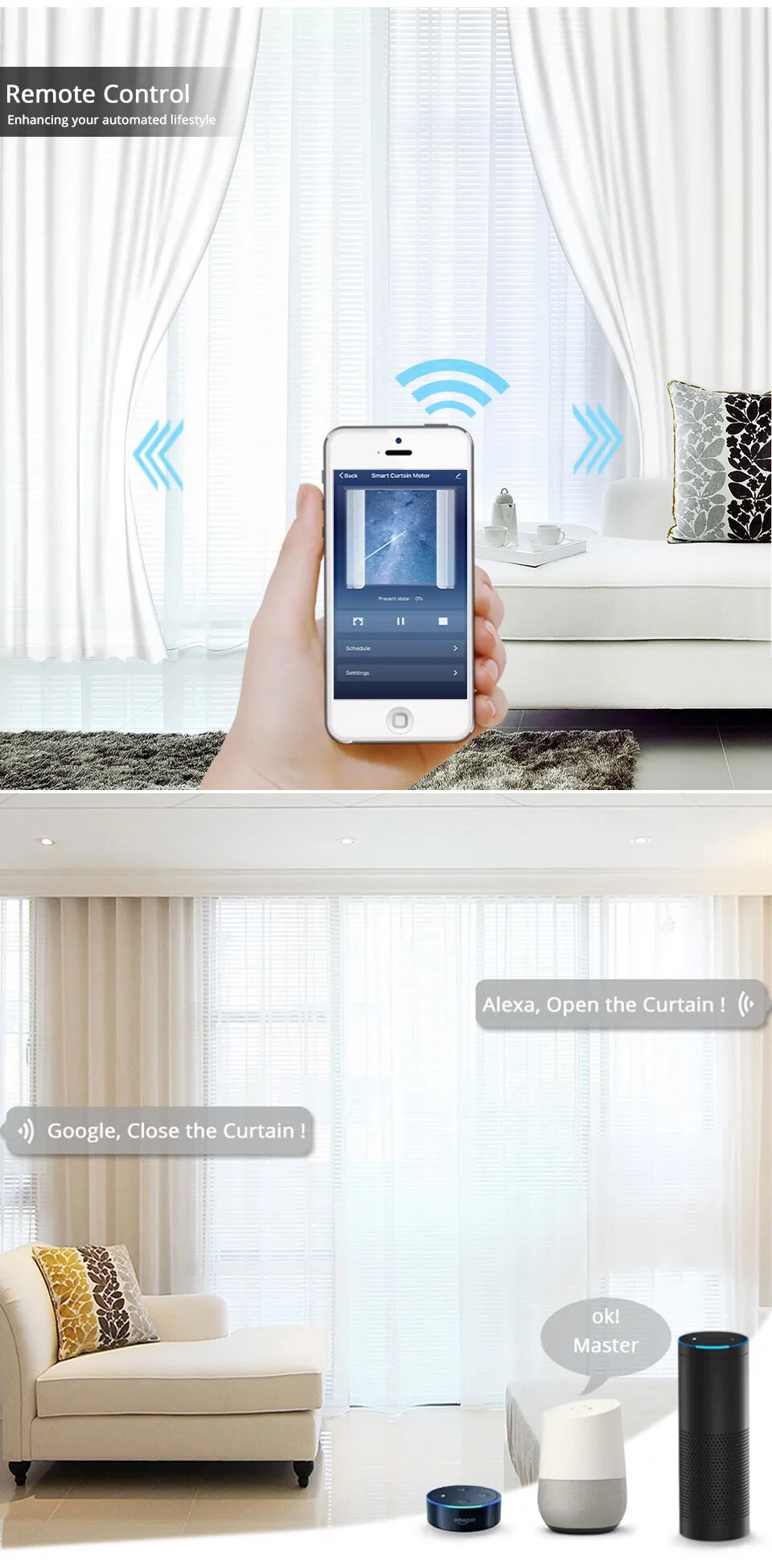 Smart Wifi Curtain Control System