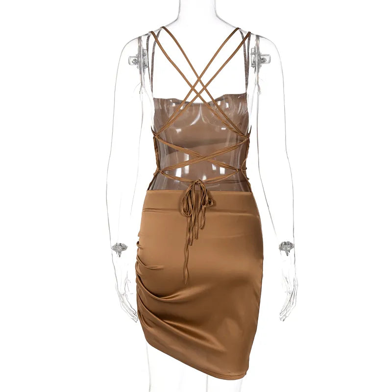 Women Strap Mini Dress