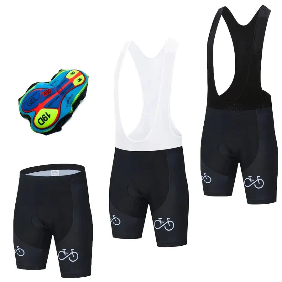 Breathable 19D Gel Padded Men's Bike Shorts