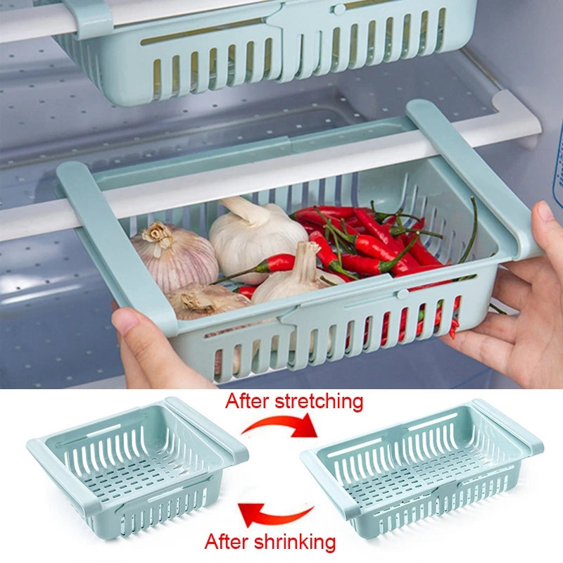 Refrigerator Plastic Fridge Storage Baskets