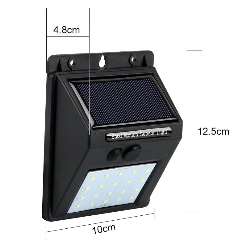 Outdoor Solar Motion Sensor Wall Light