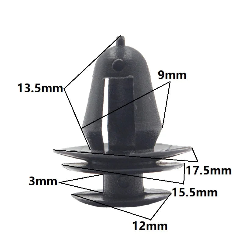 Auto Door Panel Clips Fixing Fastener 9mm