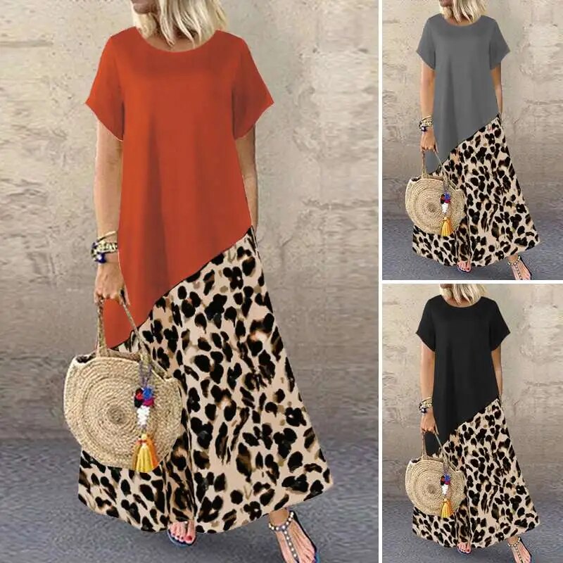 Printed Sundress Maxi Dress