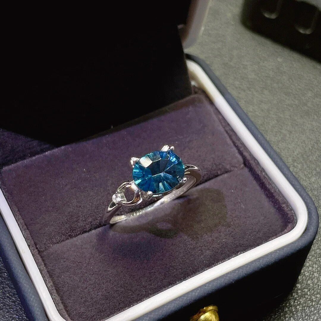 Simple Stylish, Natural Topaz Ring, Beautiful Color