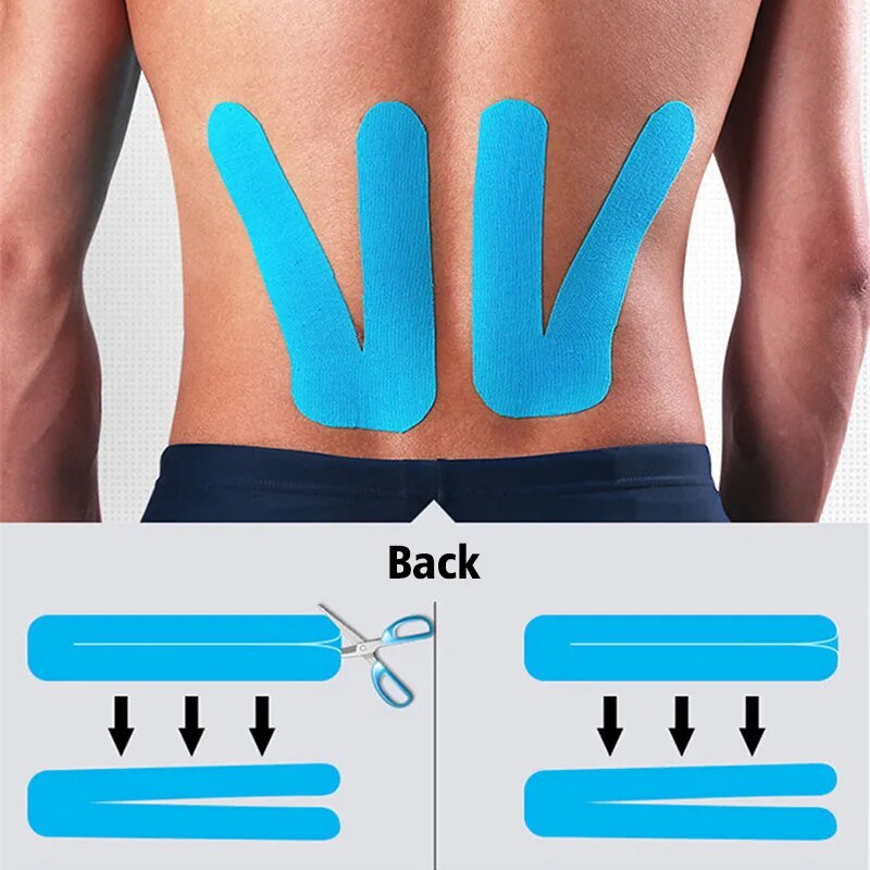Vendaje de cinta muscular deportiva