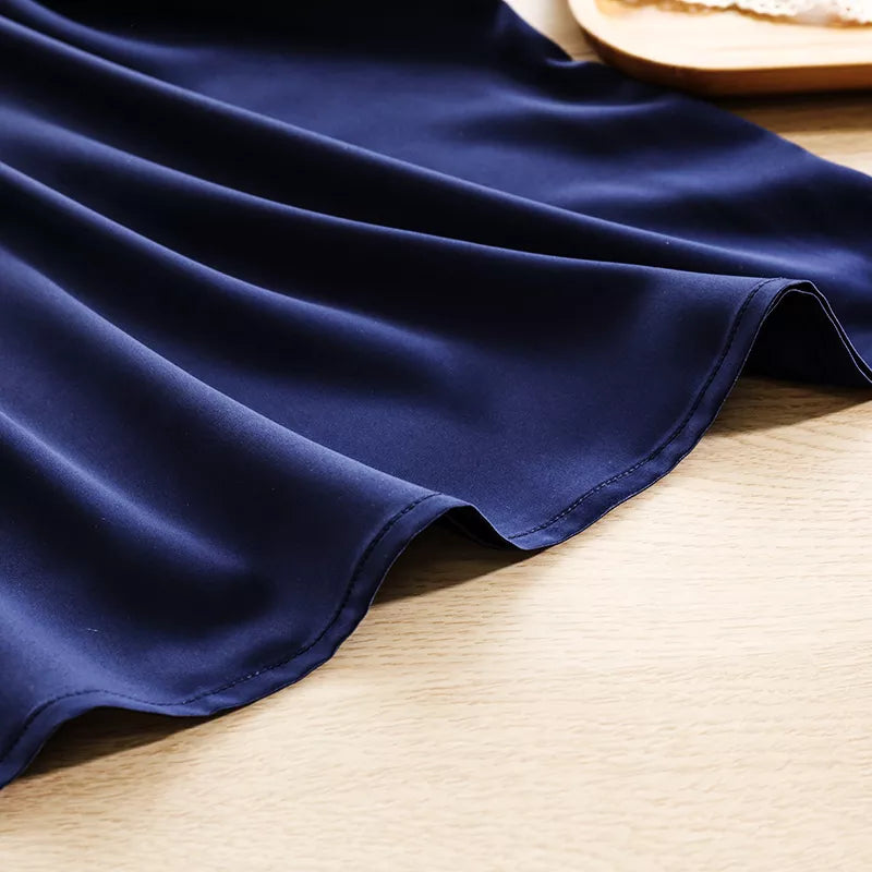 Summer Spaghetti Satin Long Dress