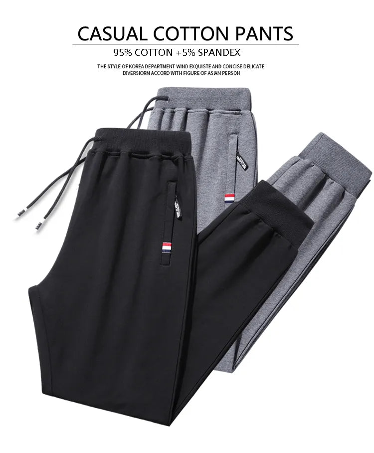 Elastic Waist Casual Cotton Track Sweatpants