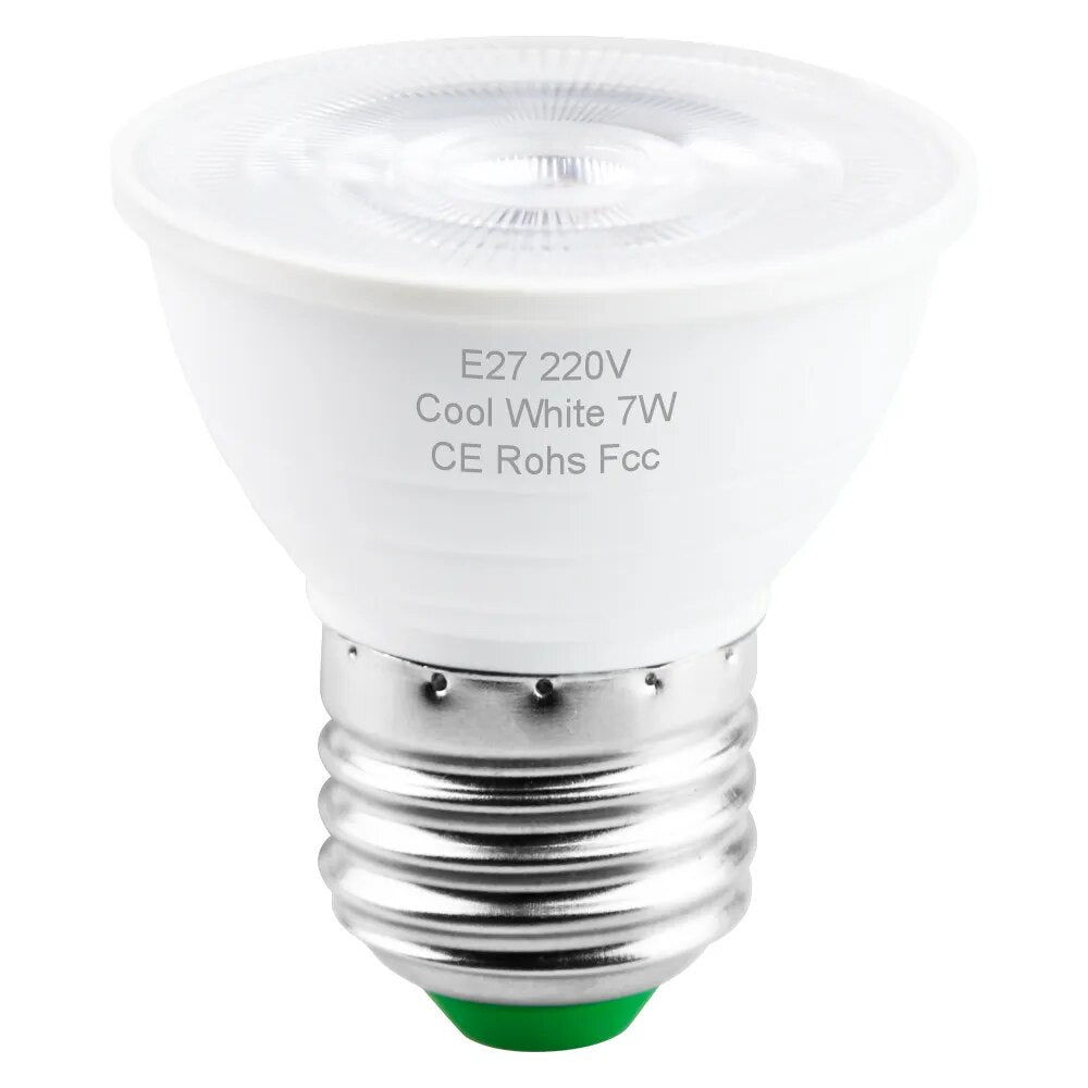 E27 LED-Spotlicht, GU10-LED-Glühbirne, 5 W, E14-LED-Lampe, 220 V, Strahler