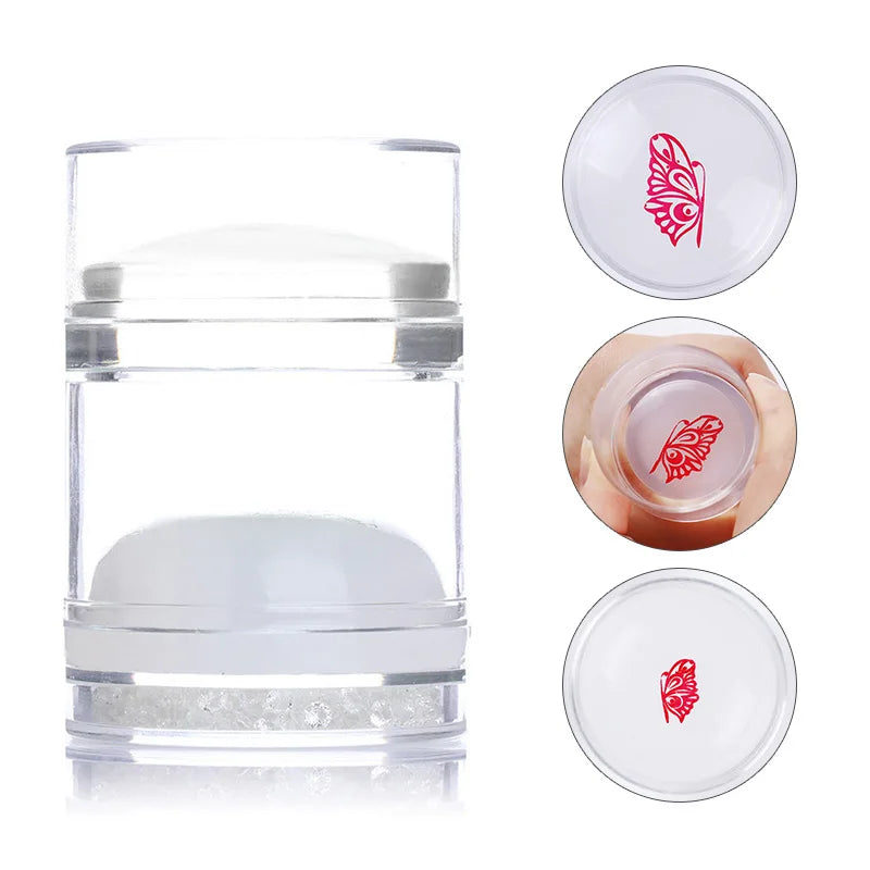 Rectangle Nail Stamper Silicone Plate Tool