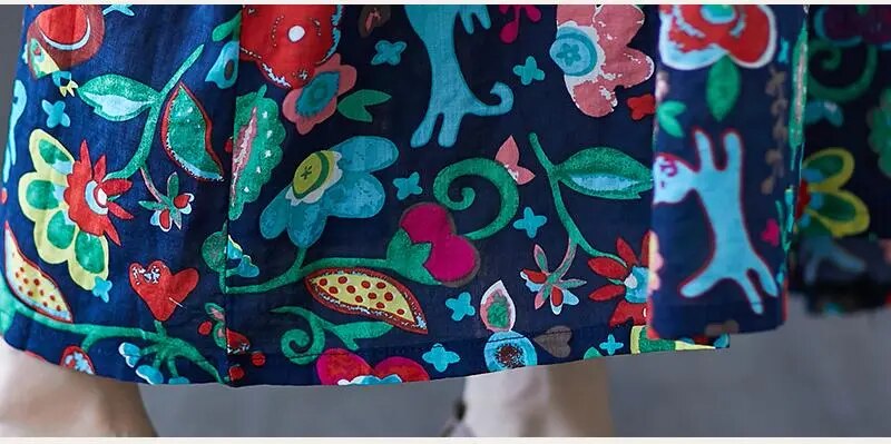 Casual Vintage Ladies Dress