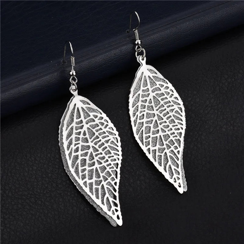 Vintage lange Ohrringe Weidenschmuck