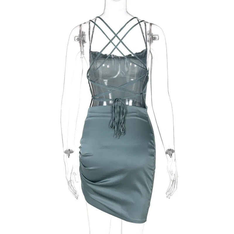 Women Strap Mini Dress
