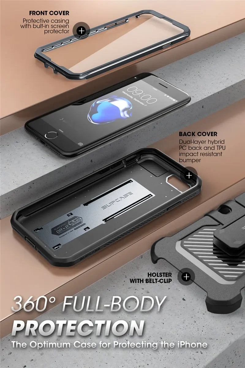 IPhone 7/8 Case Pro Rugged Holster Cover