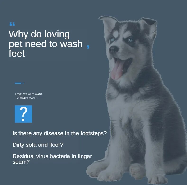 Portable Dog Paw Cleaner Easy Foot Wash for Pets