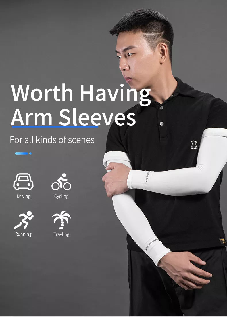 Ice Fabric Running Protect Arm Warmers