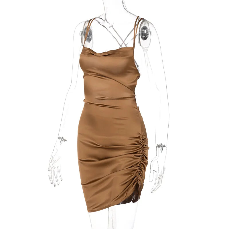 Women Strap Mini Dress