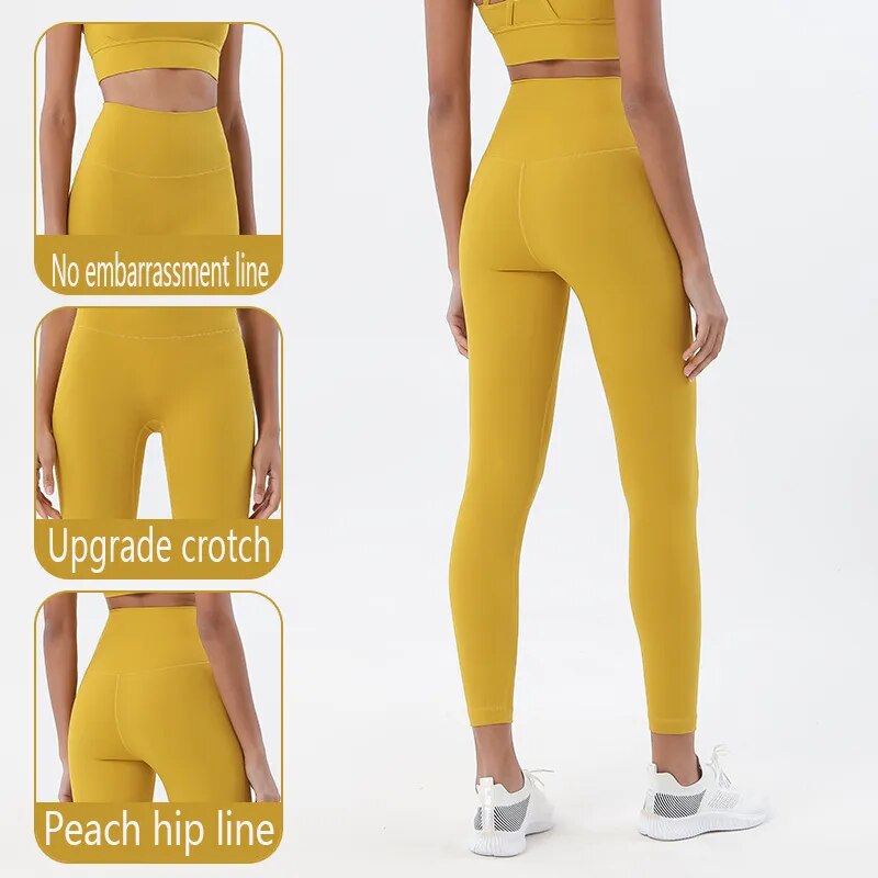 Soft Naked-Feel High Waist Yoga Fitness Pants