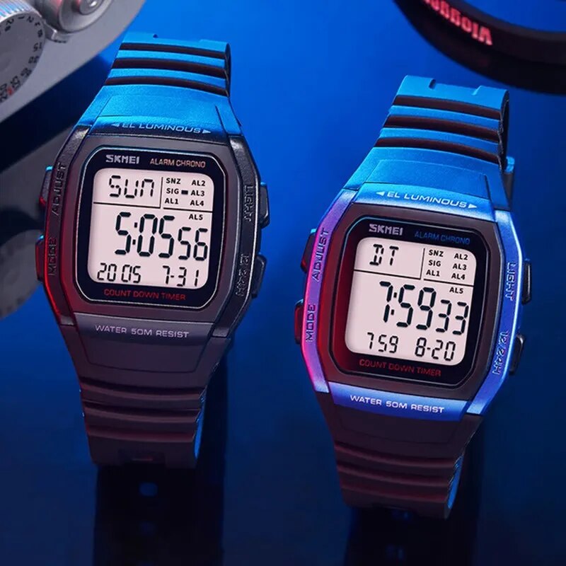 Sports Digital LED Men's Waterproof Watch