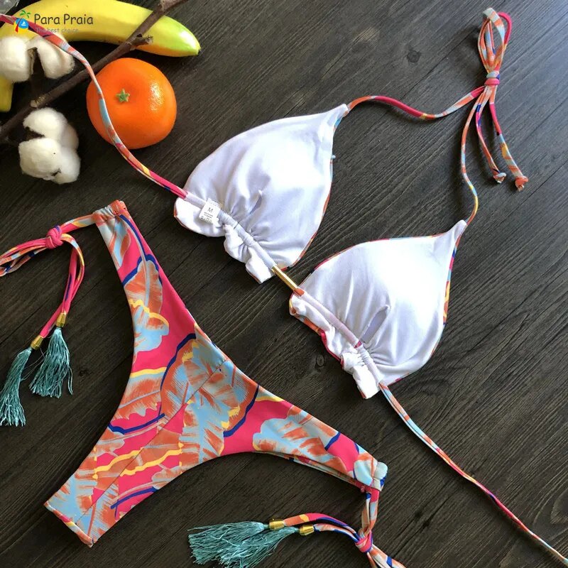 Mini Halter Bathing Brazilian Swimsuit Thong Bikini Set