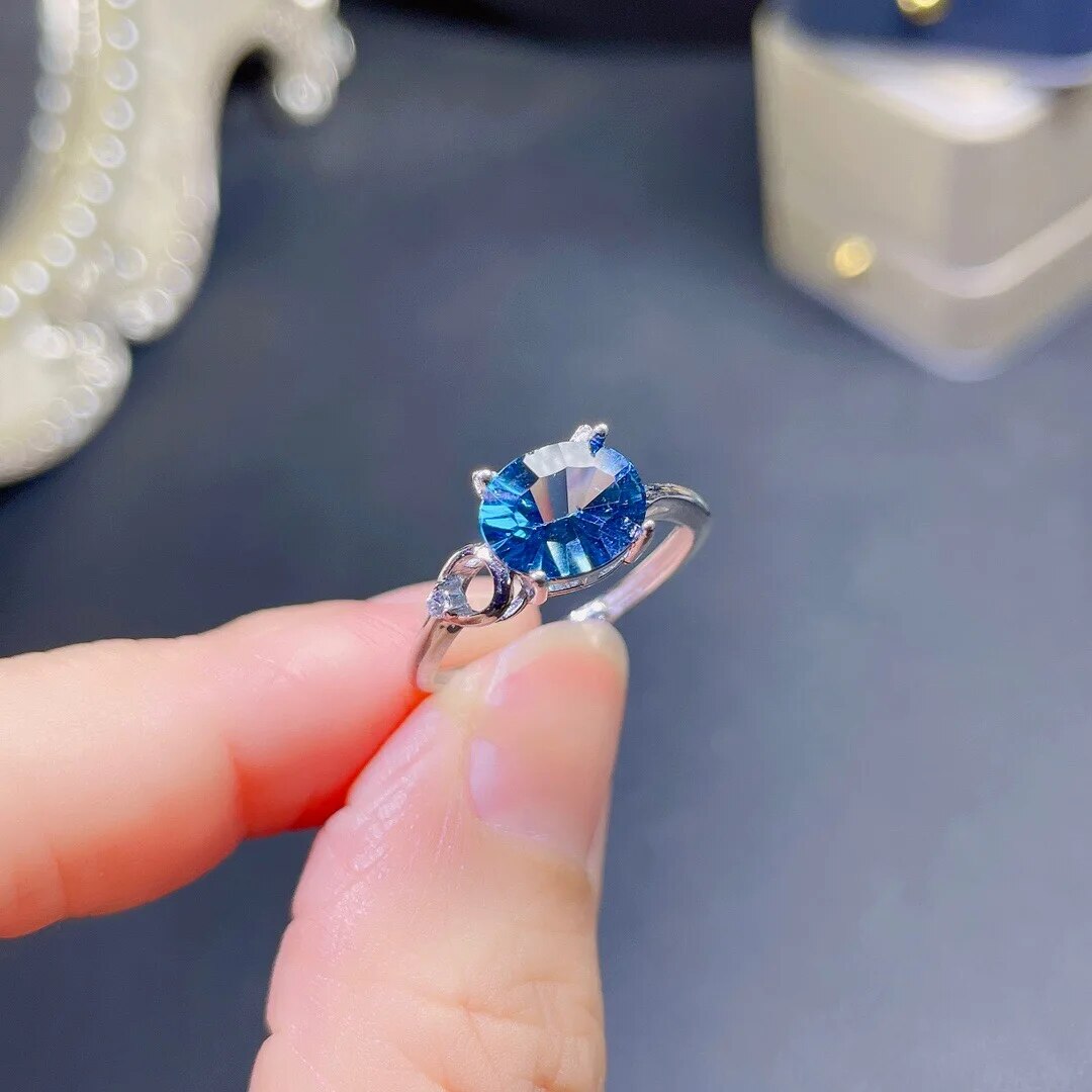 Simple Stylish, Natural Topaz Ring, Beautiful Color