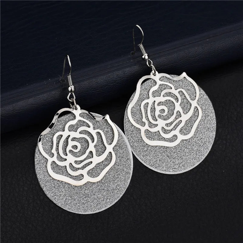 Vintage lange Ohrringe Weidenschmuck