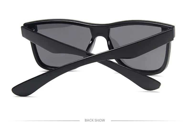 Vintage Square One-piece Lens Sun Glasses