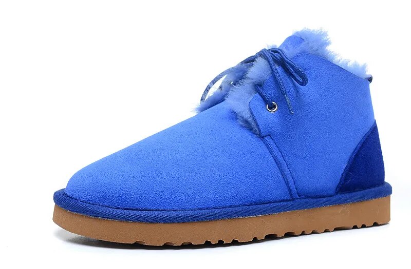 Sheepskin Leather Natural Fur Snow Boots