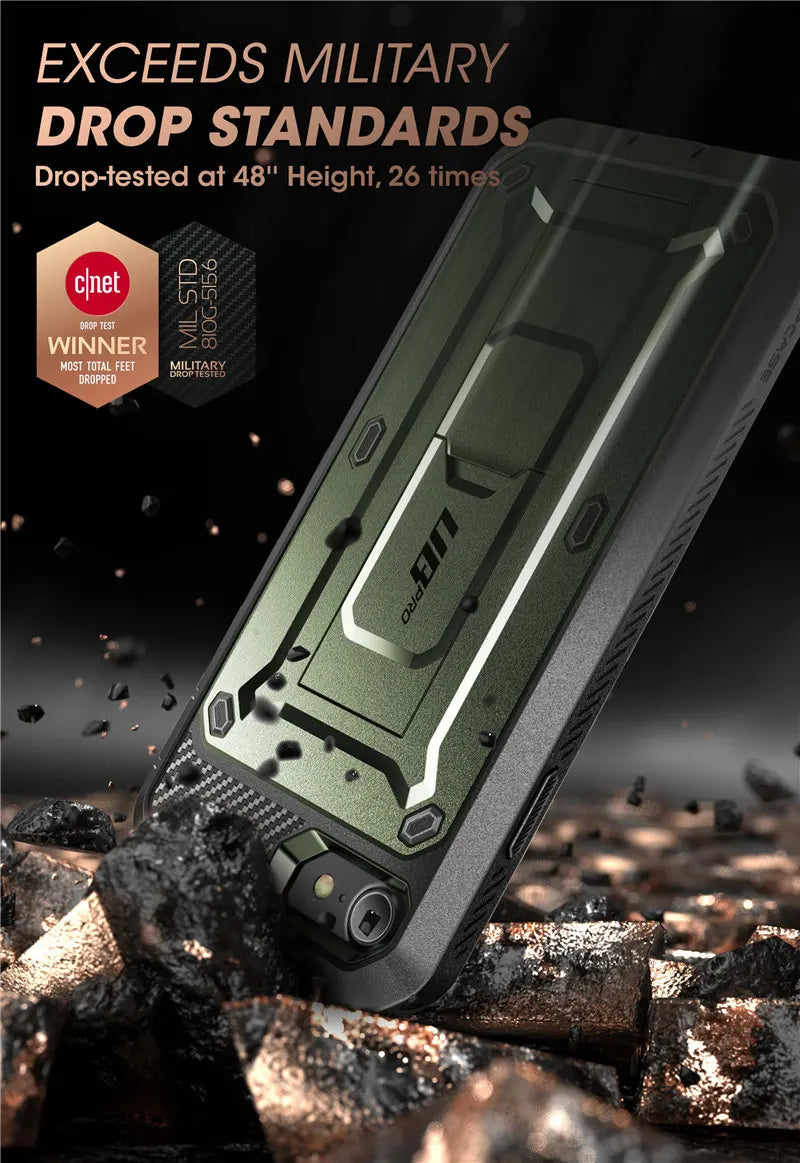 Built-in Screen Protector Holster Cover Case