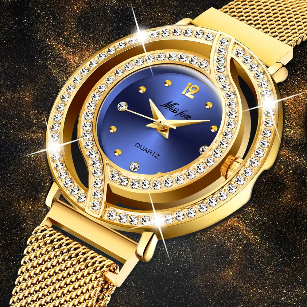 Luxury Brand Waterproof Diamond Watches