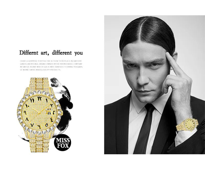 Blingbling Luxury Arabic Numerals Man's Watch