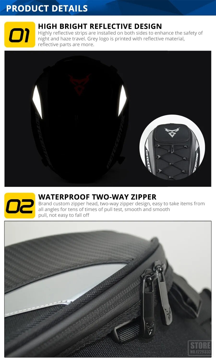 Motorcycle Tank Bag Waterproof