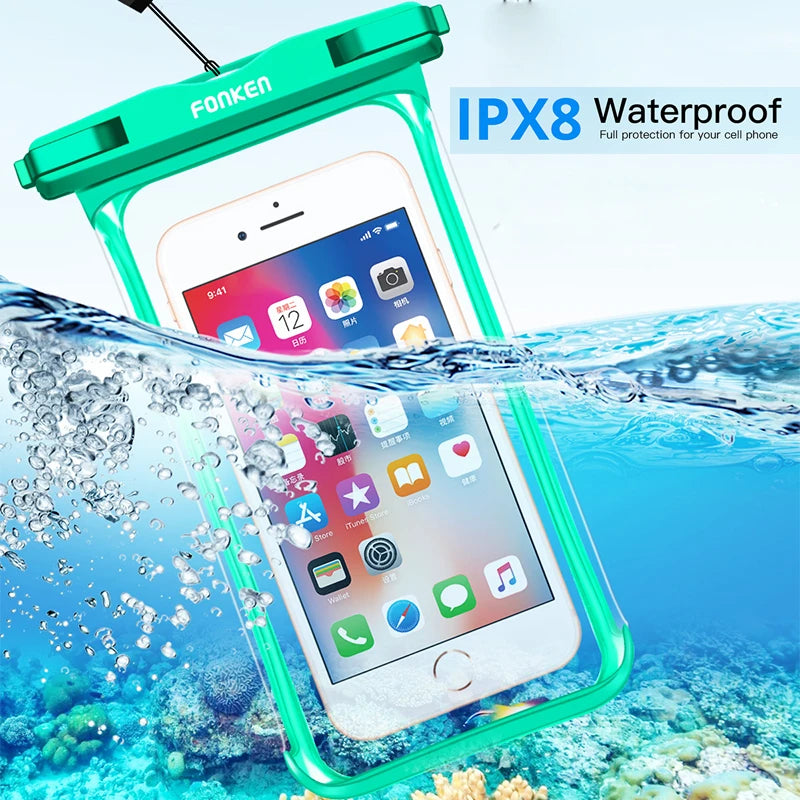 Estuche impermeable transparente