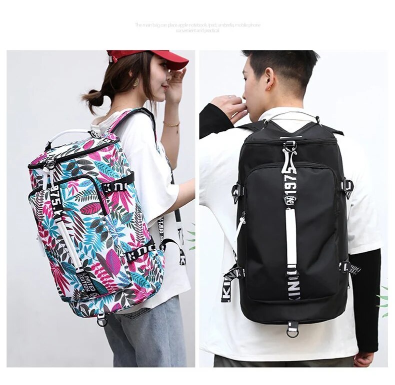 Travel Bucket Backpack Printing  Bag