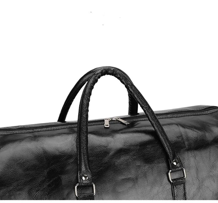 High Capacity Travel Bag Luggage  Suitcase Soft Leather