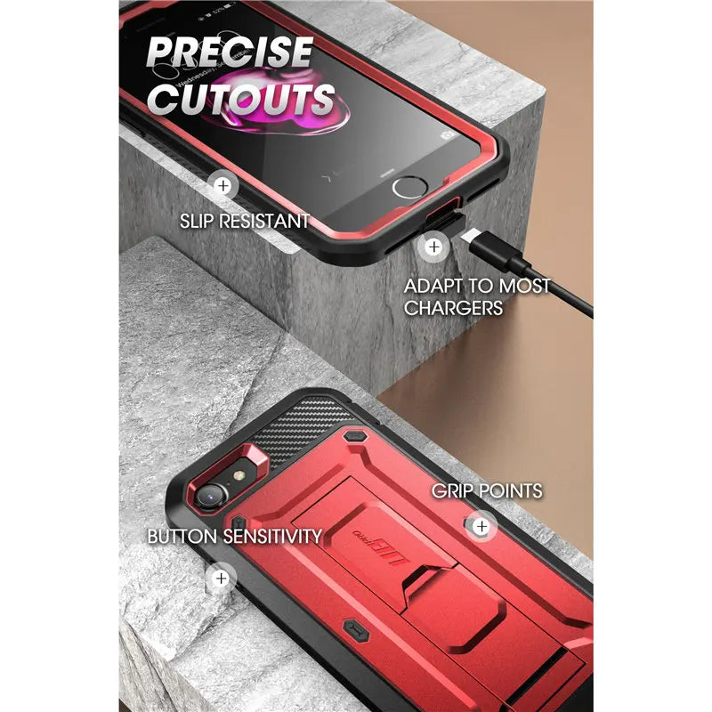 Built-in Screen Protector Holster Cover Case