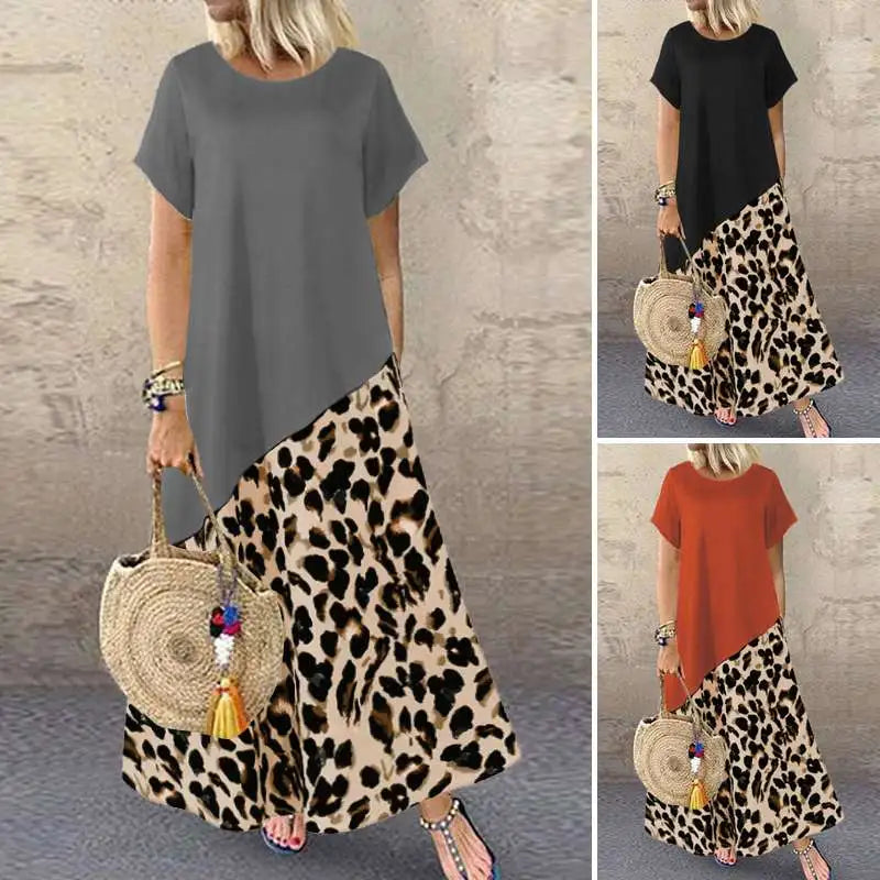 Printed Sundress Maxi Dress