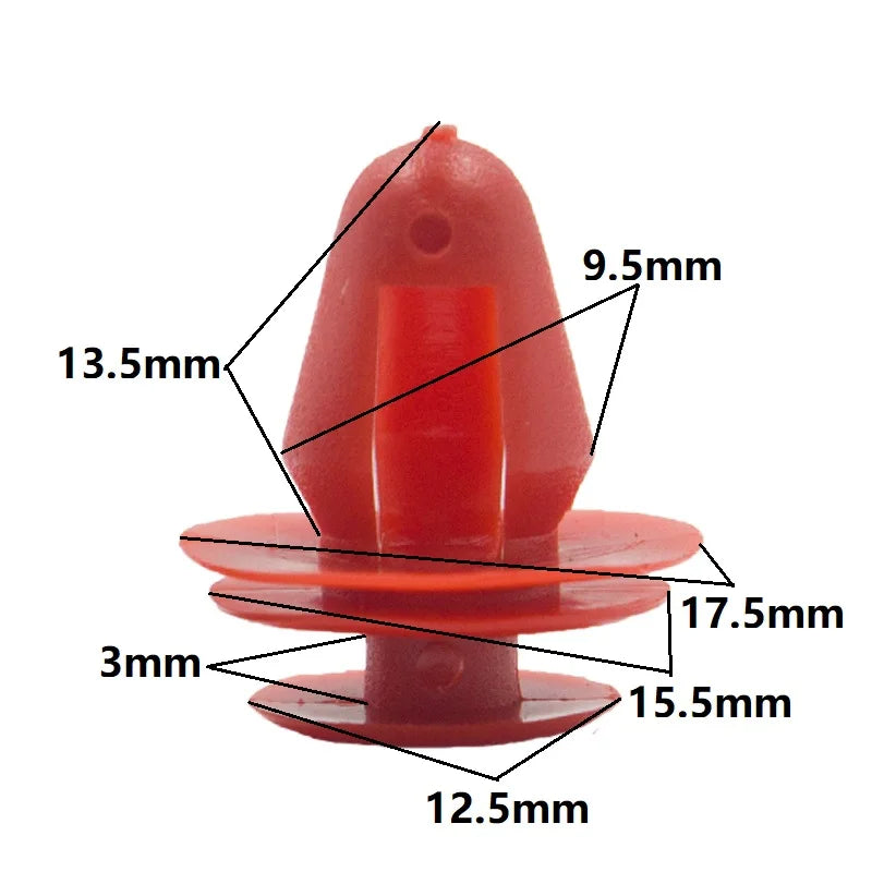 Auto Door Panel Clips Fixing Fastener 9mm