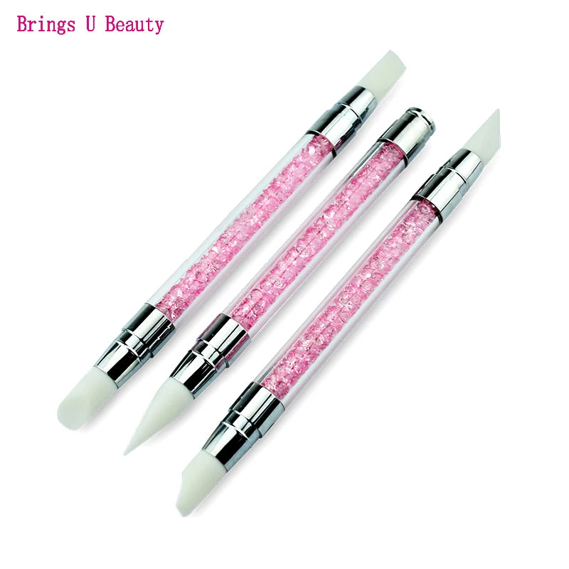 3 piezas pincel de dibujo para decoración de uñas pintura DIY