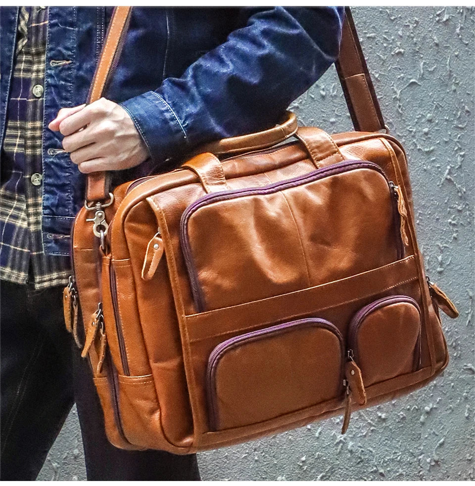 Bolsa de negocios para viajes de gran capacidad para computadora portátil de 17 "