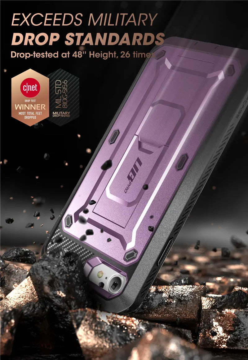 Built-in Screen Protector Holster Cover Case