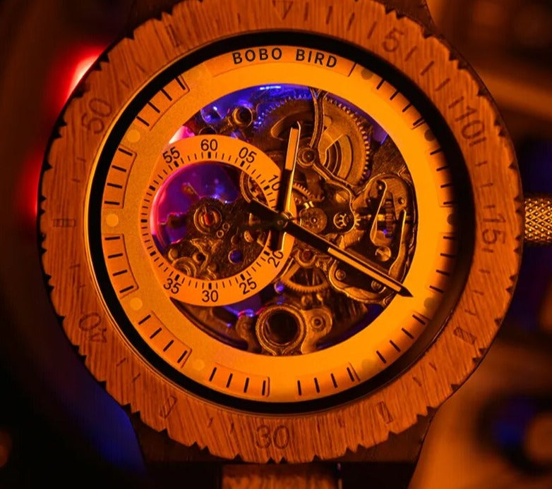 Luxury Men's Mechanical Wooden Watch