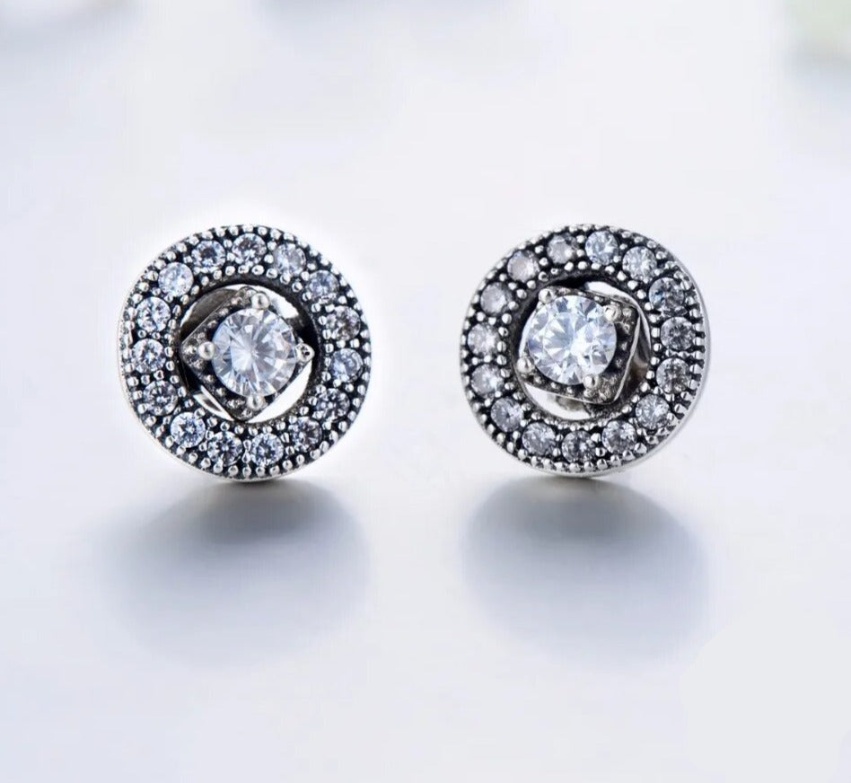 Sterling Silver Vintage Stud Earring