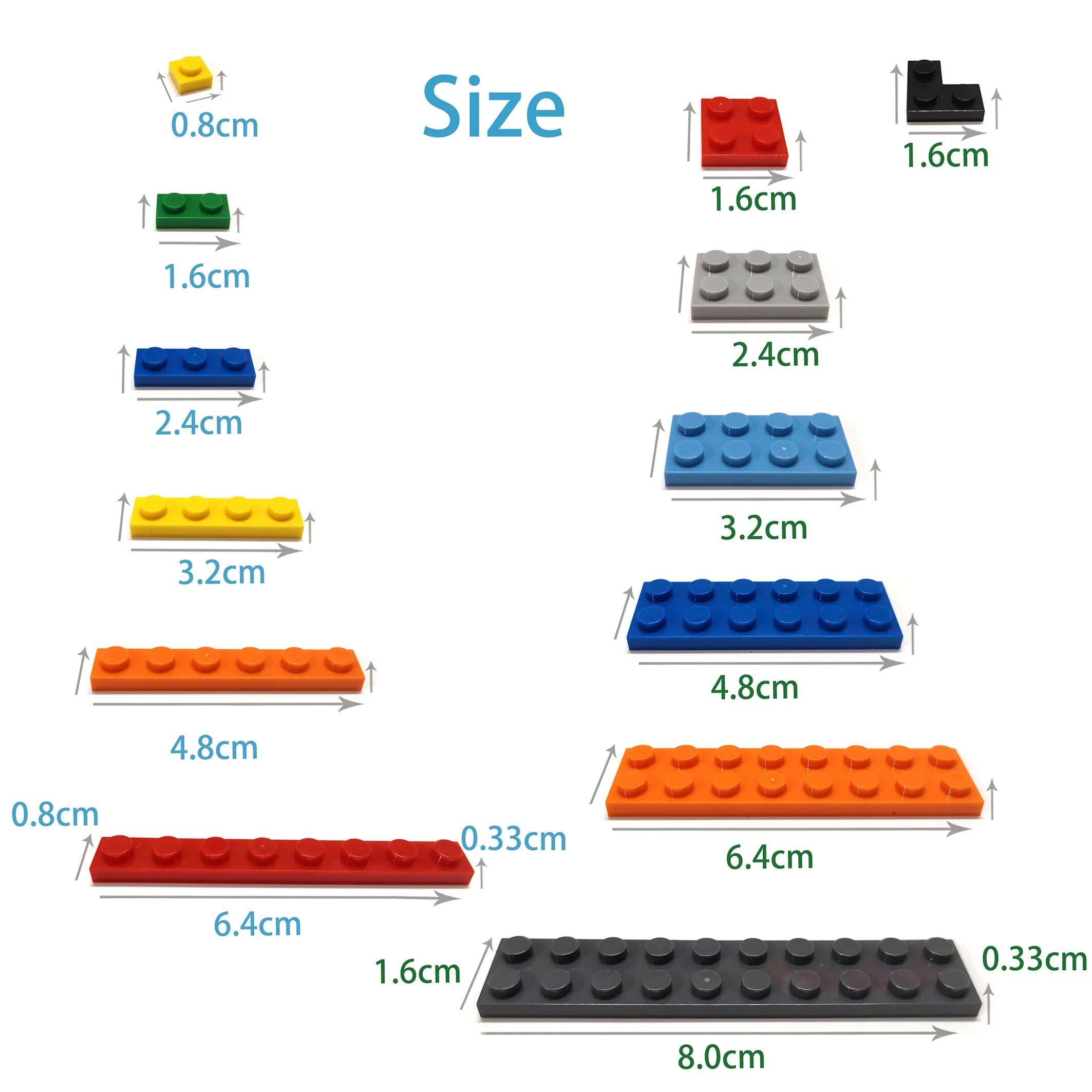 Building Blocks Color Educational Creative Toys